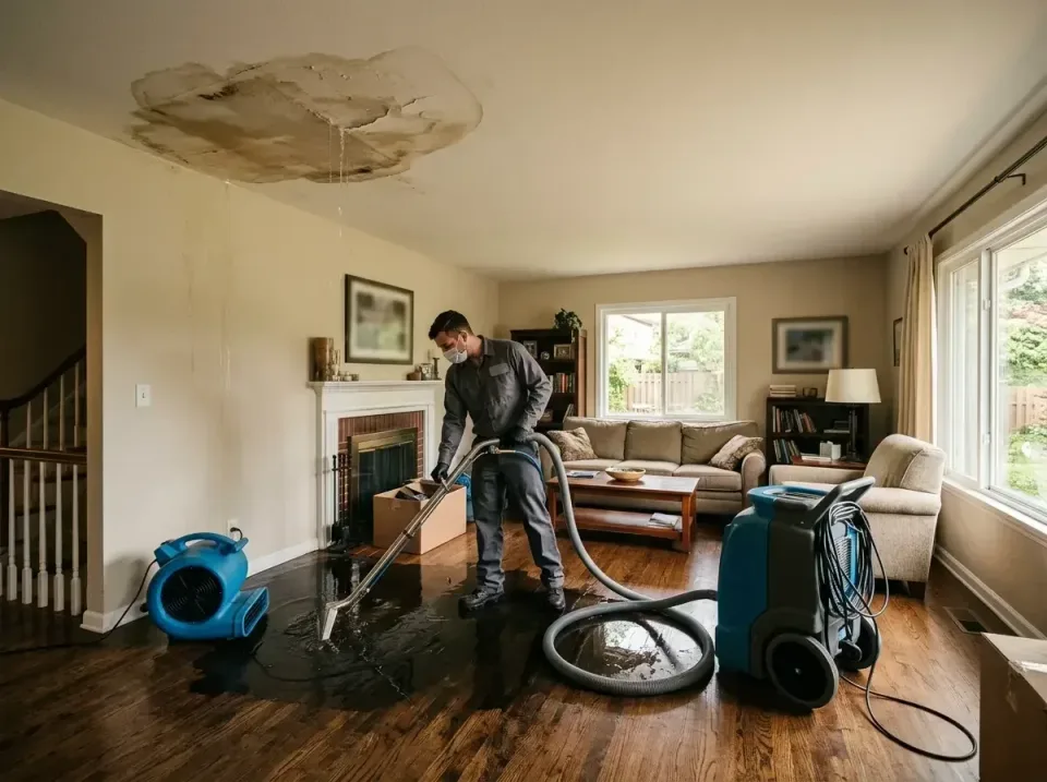 attic-pipe-burst-ceiling-drip-008 — frequently asked questions, Water Damage Restoration & Carpet Care in Baltimore, OH